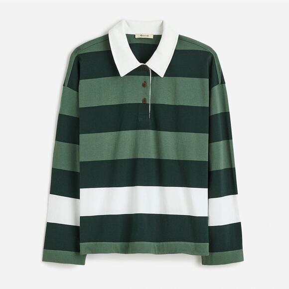 Madewell Tops - NWT Madewell Rugby Long-Sleeve Polo Shirt